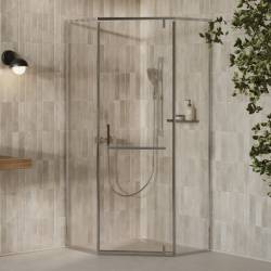 Душова кабіна X-Point Slim XPSHP3 90 алюміній Transparent RAVAK