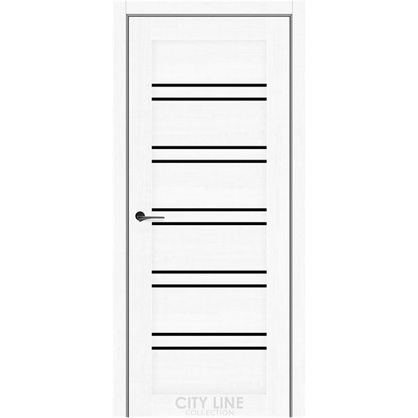 Міжкімнатні двері CITY LINE FOXTON Дуб Білий BLK