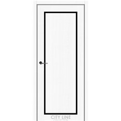 Міжкімнатні двері CITY LINE INDIGO Дуб Білий BLK