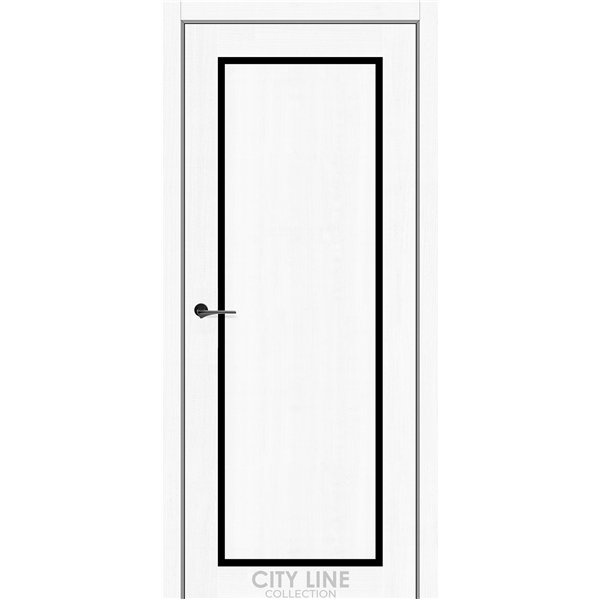 Міжкімнатні двері CITY LINE INDIGO Дуб Білий BLK