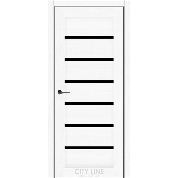 Міжкімнатні двері CITY LINE FORSAN Дуб Білий BLK