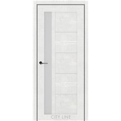 Межкомнатная дверь CITY LINE BRUNO Рустик Авиньон Белый 