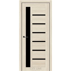 Межкомнатная дверь CITY LINE KENNA Атлантик Крем BLK