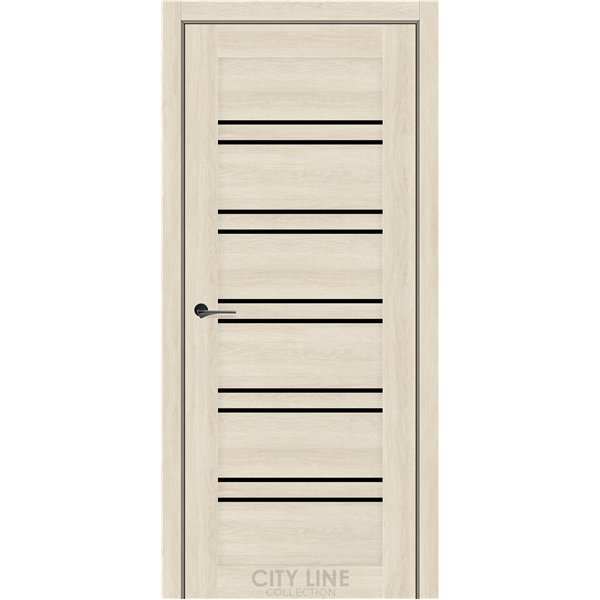 Міжкімнатні двері CITY LINE FOXTON Атлантік Крем BLK