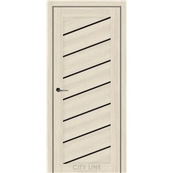 Межкомнатная дверь CITY LINE GRANDIN Атлантик Крем BLK