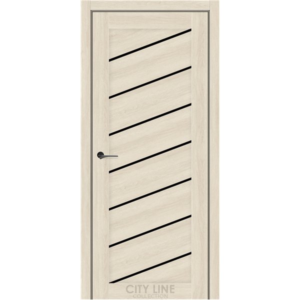 Межкомнатная дверь CITY LINE GRANDIN Атлантик Крем BLK