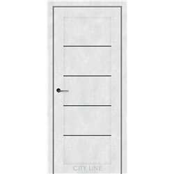Міжкімнатні двері CITY LINE BELTON Бетон Сніжний BLK