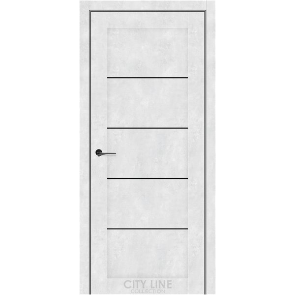 Міжкімнатні двері CITY LINE BELTON Бетон Сніжний BLK