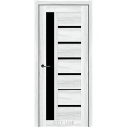 Межкомнатная дверь CITY LINE KENNA Дуб Айс BLK