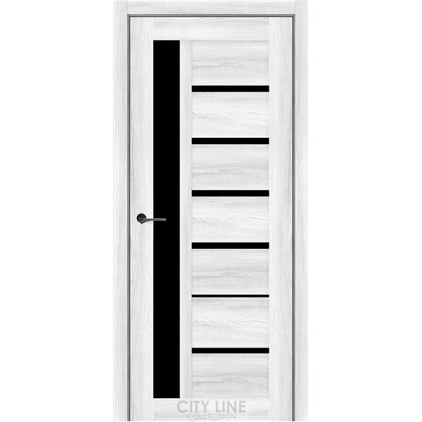 Межкомнатная дверь CITY LINE KENNA Дуб Айс BLK