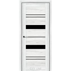 Міжкімнатні двері CITY LINE DELTA Дуб Айс BLK