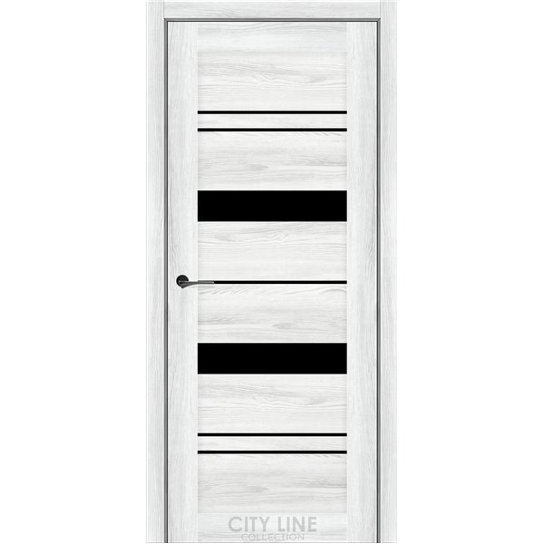 Міжкімнатні двері CITY LINE DELTA Дуб Айс BLK