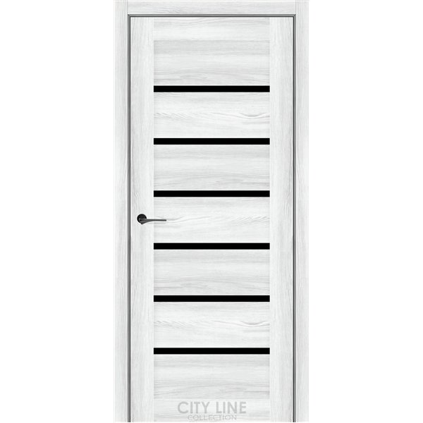 Міжкімнатні двері CITY LINE FORSAN Дуб Айс BLK
