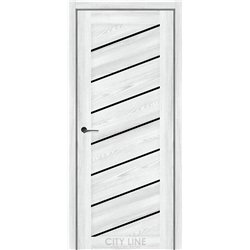 Межкомнатная дверь CITY LINE GRANDIN Дуб Айс BLK