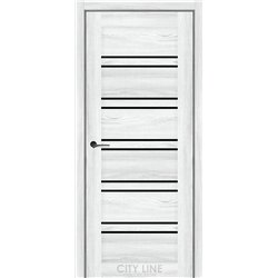 Міжкімнатні двері CITY LINE FOXTON Дуб Айс BLK