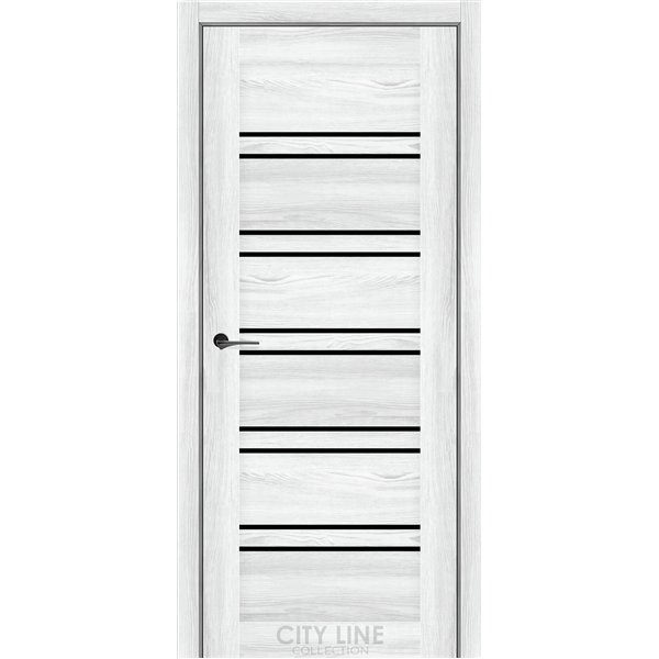 Міжкімнатні двері CITY LINE FOXTON Дуб Айс BLK