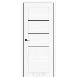 Міжкімнатні двері CITY LINE BELTON Дуб Білий BLK