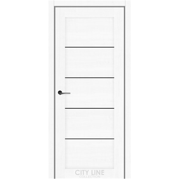 Міжкімнатні двері CITY LINE BELTON Дуб Білий BLK
