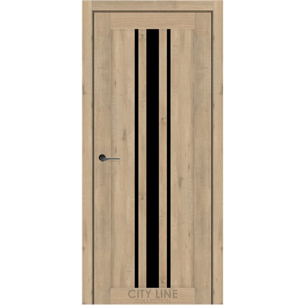 Міжкімнатні двері CITY LINE ARABELA Дуб Монако BLK