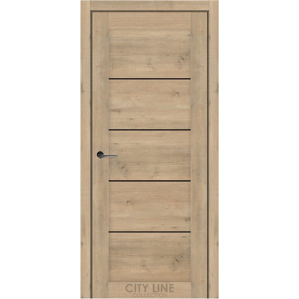 Міжкімнатні двері CITY LINE BELTON Дуб Монако BLK