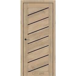 Межкомнатные двери CITY LINE GRANDIN Дуб Монако BLK