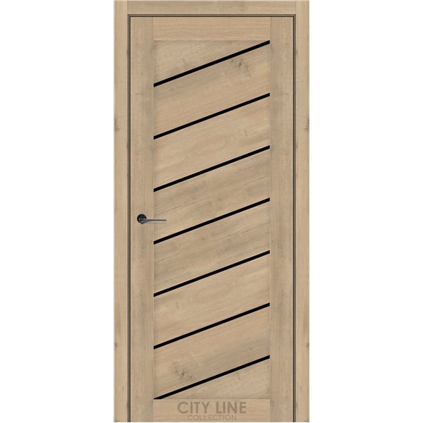 Межкомнатные двери CITY LINE GRANDIN Дуб Монако BLK