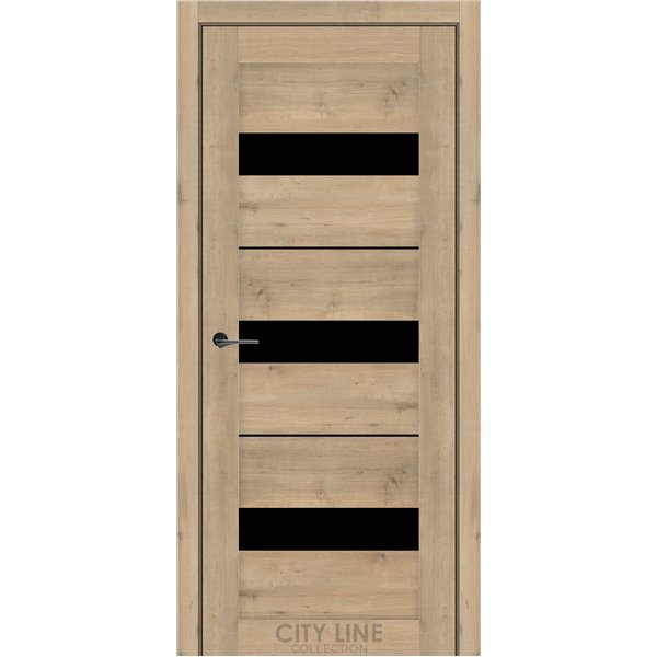 Міжкімнатні двері CITY LINE ARION Дуб Монако BLK 