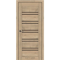 Міжкімнатні двері CITY LINE FOXTON Дуб Монако BLK 