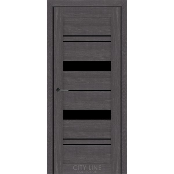 Міжкімнатні двері CITY LINE DELTA Дуб Шато BLK