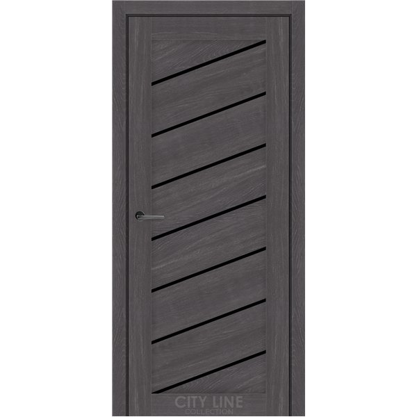 Межкомнатные двери CITY LINE GRANDIN Дуб Шато BLK