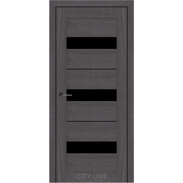 Міжкімнатні двері CITY LINE ARION Дуб Шато BLK