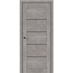 Міжкімнатні двері CITY LINE BELTON Рустік Авіньйон Сірий BLK