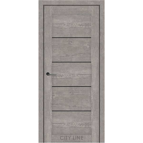 Міжкімнатні двері CITY LINE BELTON Рустік Авіньйон Сірий BLK