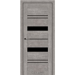 Міжкімнатні двері CITY LINE DELTA Рустік Авіньйон Сірий BLK