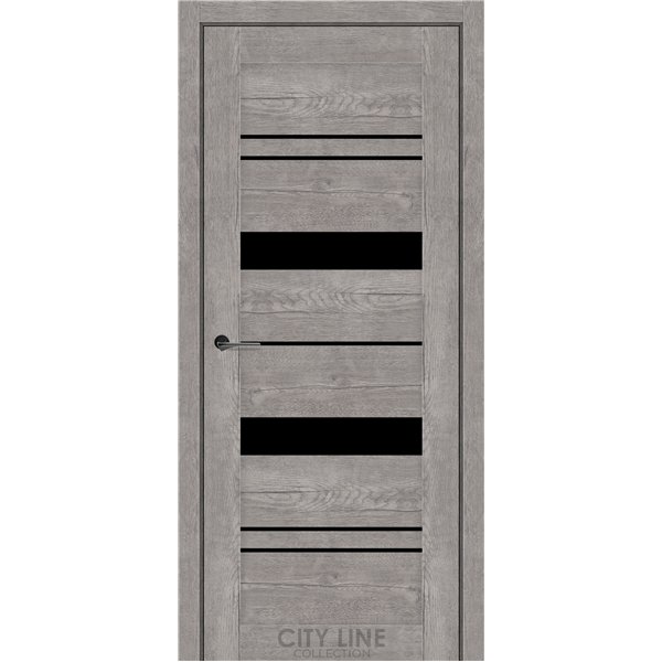 Міжкімнатні двері CITY LINE DELTA Рустік Авіньйон Сірий BLK