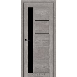 Межкомнатные двери CITY LINE BRUNO Рустик Авиньон Серый BLK