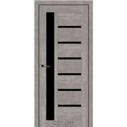 Межкомнатные двери CITY LINE KENNA Рустик Авиньон Серый BLK