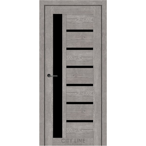 Межкомнатные двери CITY LINE KENNA Рустик Авиньон Серый BLK