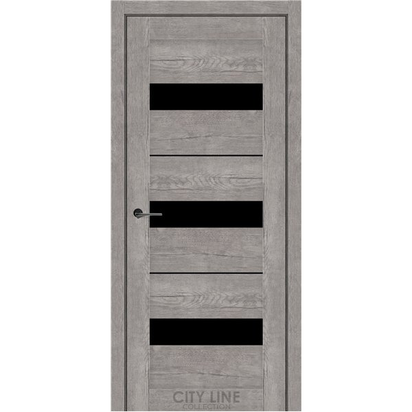 Міжкімнатні двері CITY LINE ARION Рустік Авіньйон Сірий BLK