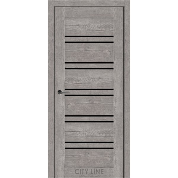 Міжкімнатні двері CITY LINE FOXTON Рустік Авіньйон Сірий BLK
