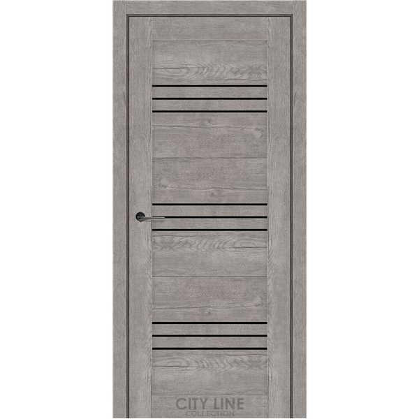 Міжкімнатні двері CITY LINE SANTO Рустік Авіньйон Сірий BLK