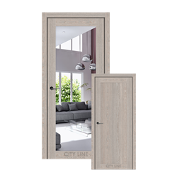 Міжкімнатні двері CITY LINE TRENTON Астана Розвуд  Дзеркало срібне