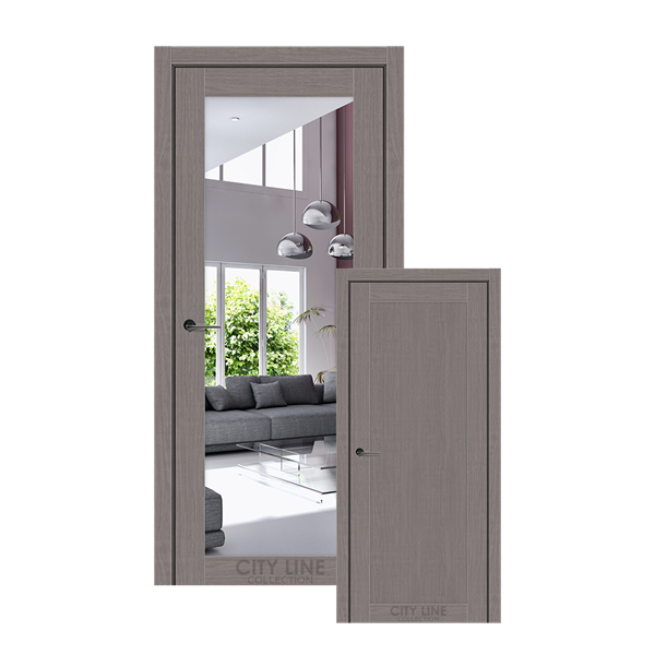 Міжкімнатні двері CITY LINE TRENTON Венге Савіола  Дзеркало срібне