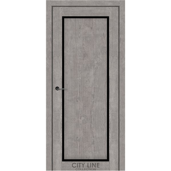 Межкомнатные двери CITY LINE INDIGO Рустик Авиньон Серый BLK