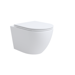 3810830 Aero Підвісний безобідковий унітаз з кришкою soft-close, Vortex Flush, білий глянець (1 сорт)
