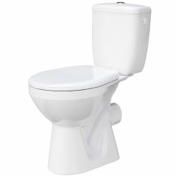 K33-007 Компакт 890 MITO GREY 010 SEAT PP UA з поліпропіленовим сидінням, горизонтальний випуск, боковий підвід води (1 сорт)