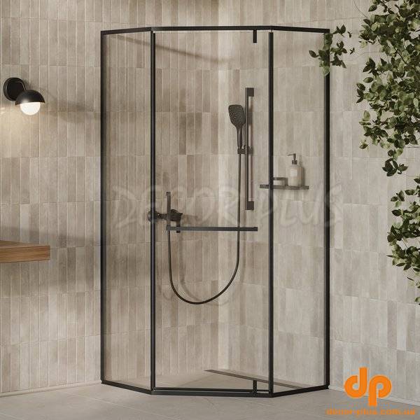 Душова кабіна X-Point Slim XPSHP3 90 чорний Transparent RAVAK