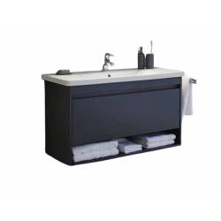 Шафка з умивальником Silvia Sil-100 антрацит Juventa