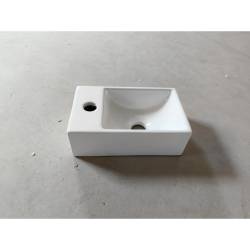 180300L Linea Раковина підвісна/меблева 300х180 см, 1 отвір під змішувач зліва,  білий глянець (1 сорт)