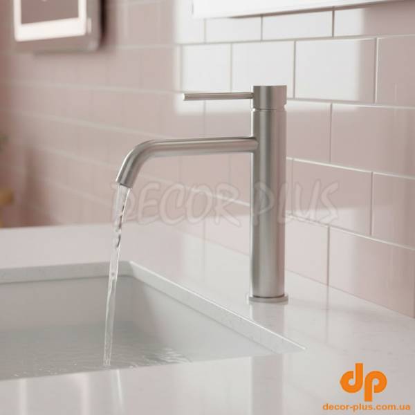 550533N Flow Змішувач д/раковини, високий, brushed nickel (1 сорт)